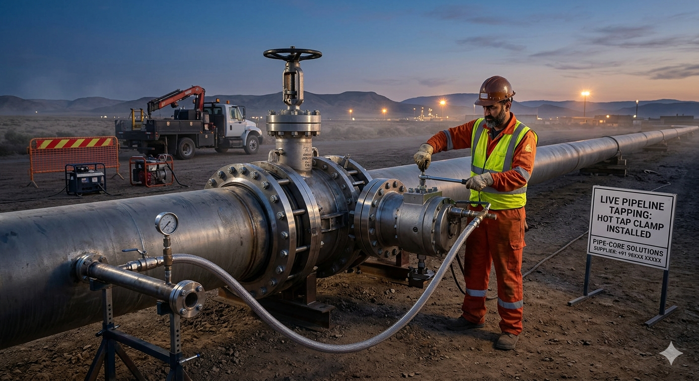 Hot Tap Clamp Supplier Live Pipeline Tapping Without Downtime